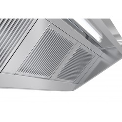 Hotte de plafond professionnelle dynamique 160x130 cm (Moteur intégré)