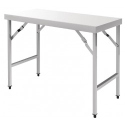 Table pliante en inox longueur 120cm ou 180cm