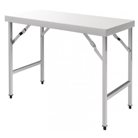 Table pliante en inox longueur 120cm ou 180cm
