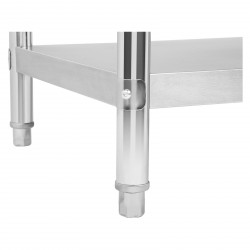 Table inox 100cm sans rebord