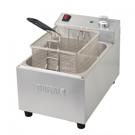 Friteuse inox couvercle grille