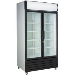 Vitrine réfrigérée pour produits frais en 2 portes - Capacité 750 Litres
