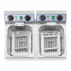 Friteuse électrique double - 2 x 13 litres