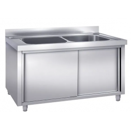 Plonge inox avec 2 grands...