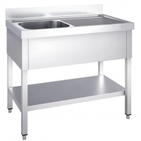 Plonge inox pour cuisine professionnelle